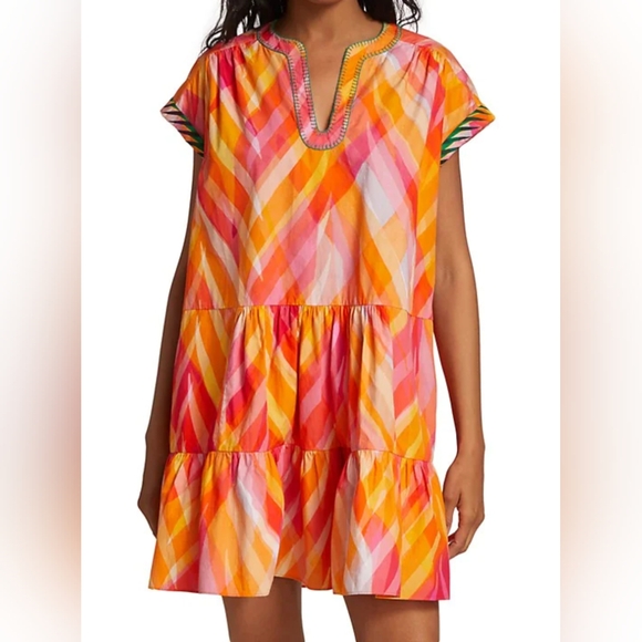 NWOT! SALONI Ashley-B Dress Sunset Color Size 8 - Picture 1 of 16